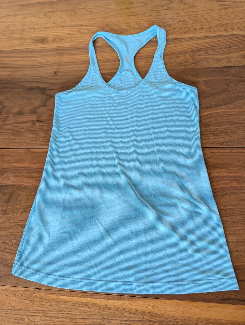 Lululemon Cool Racerback - Tonka Stripe Angel Blue Lullaby, size 12